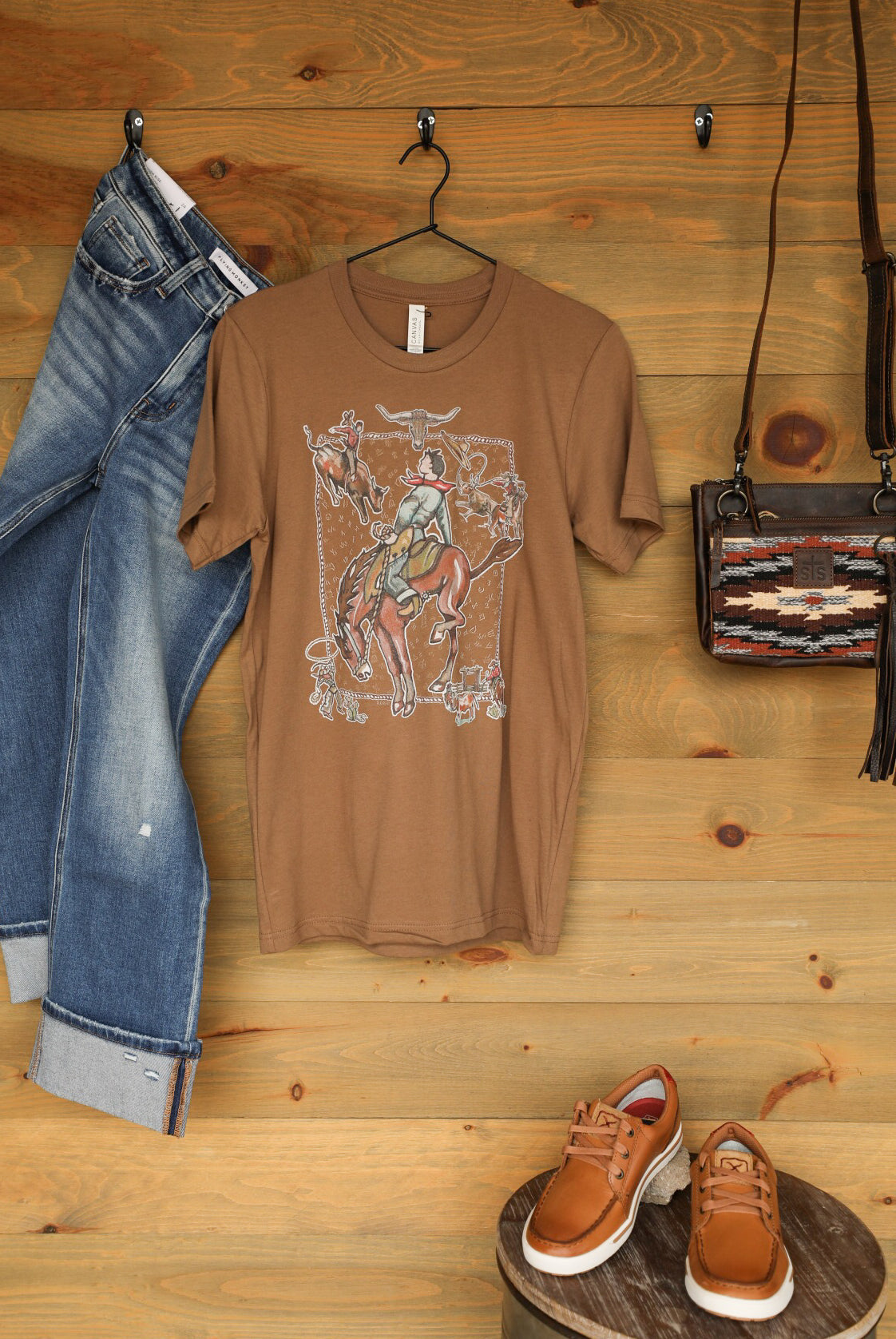 Trails West Graphic Tee-Graphic Tee-Crooked Horn Company, Online Women's Fashion Boutique in San Tan Valley, Arizona 85140
