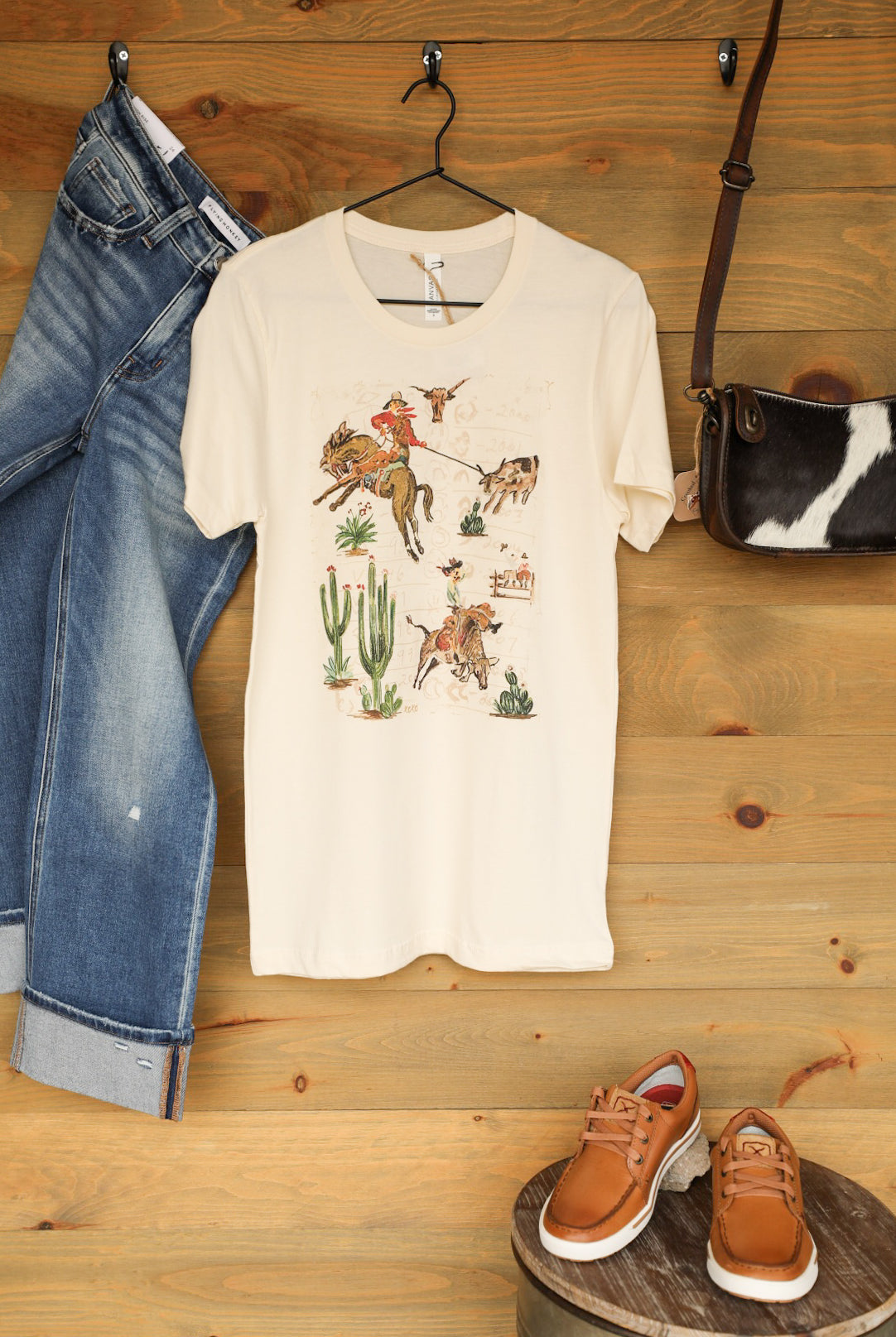 Opa's Wallpaper Tee-Graphic Tee-Crooked Horn Company, Online Women's Fashion Boutique in San Tan Valley, Arizona 85140