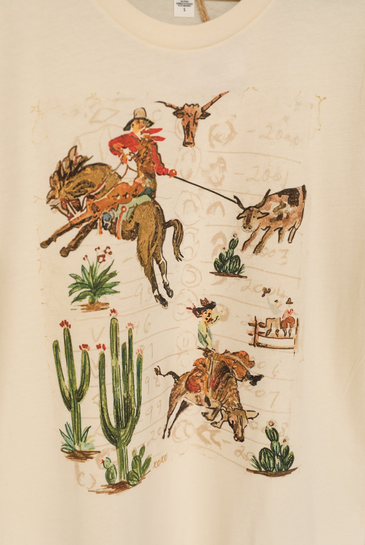 Opa's Wallpaper Tee-Graphic Tee-Crooked Horn Company, Online Women's Fashion Boutique in San Tan Valley, Arizona 85140