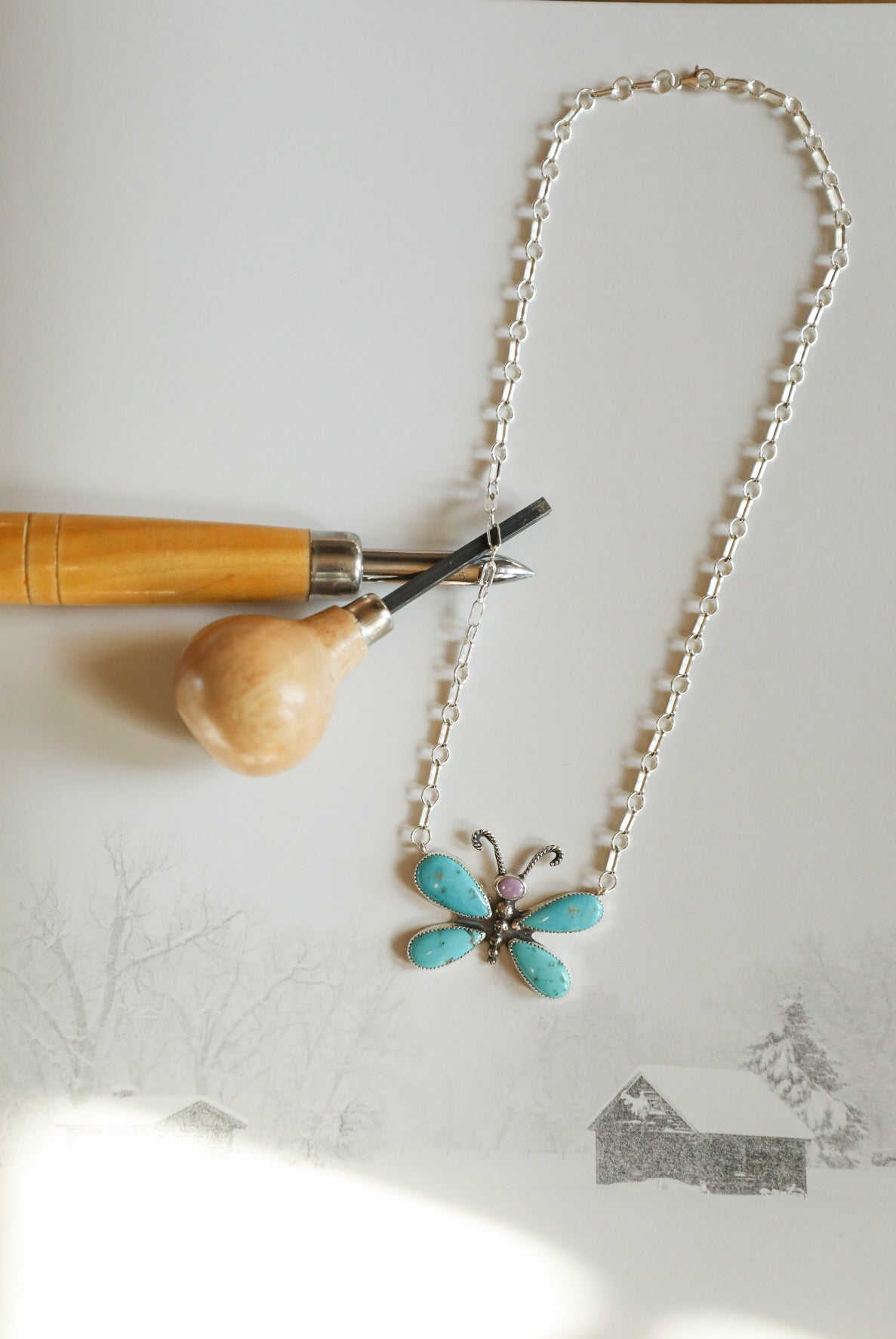 Butterfly Necklace-Jewelry-Crooked Horn Company, Online Women's Fashion Boutique in San Tan Valley, Arizona 85140