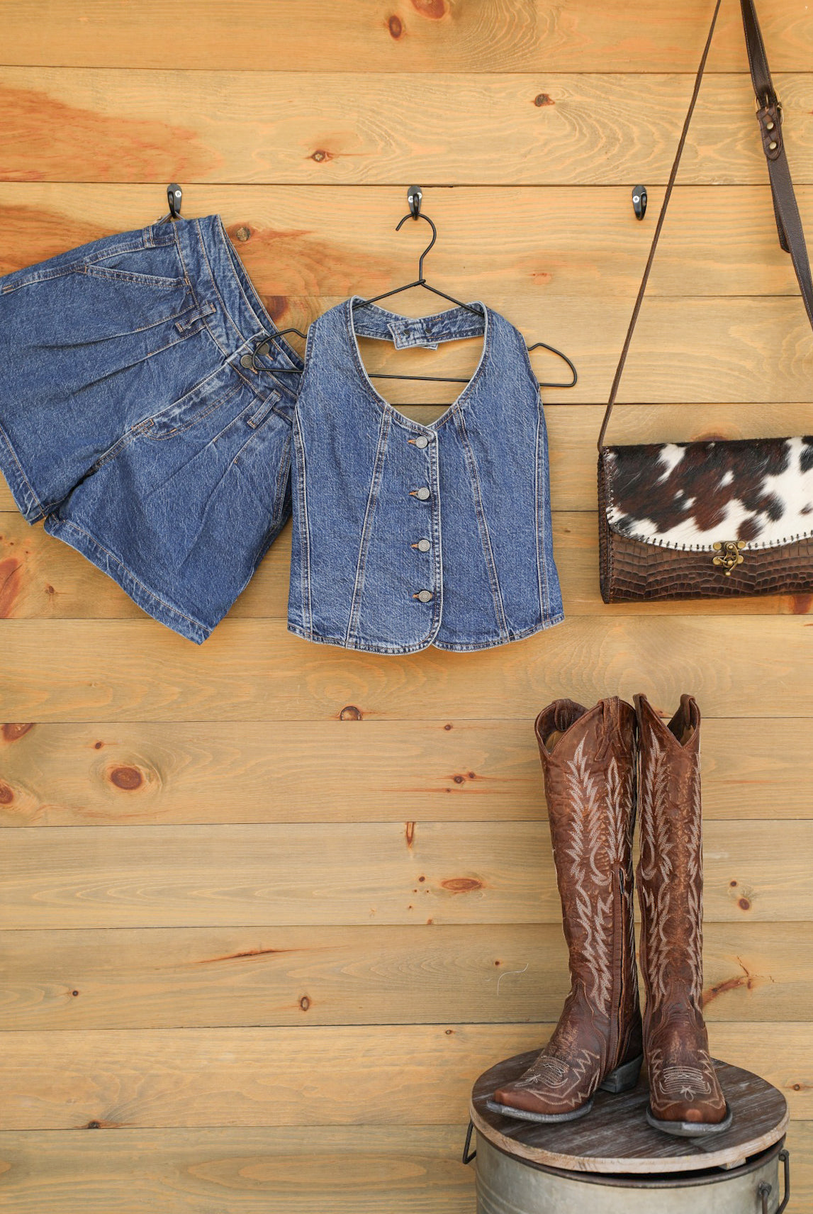 Hudson Halter Vest-Shirts-Crooked Horn Company, Online Women's Fashion Boutique in San Tan Valley, Arizona 85140