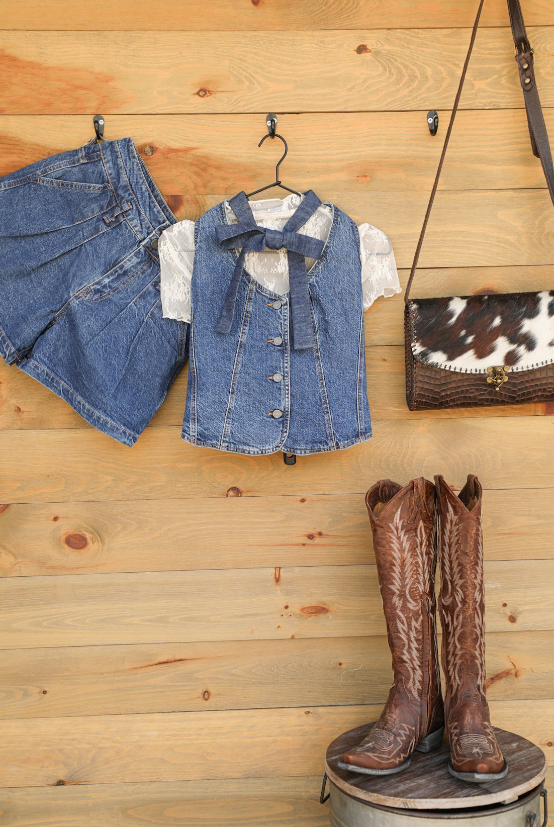 Hudson Halter Vest-Shirts-Crooked Horn Company, Online Women's Fashion Boutique in San Tan Valley, Arizona 85140