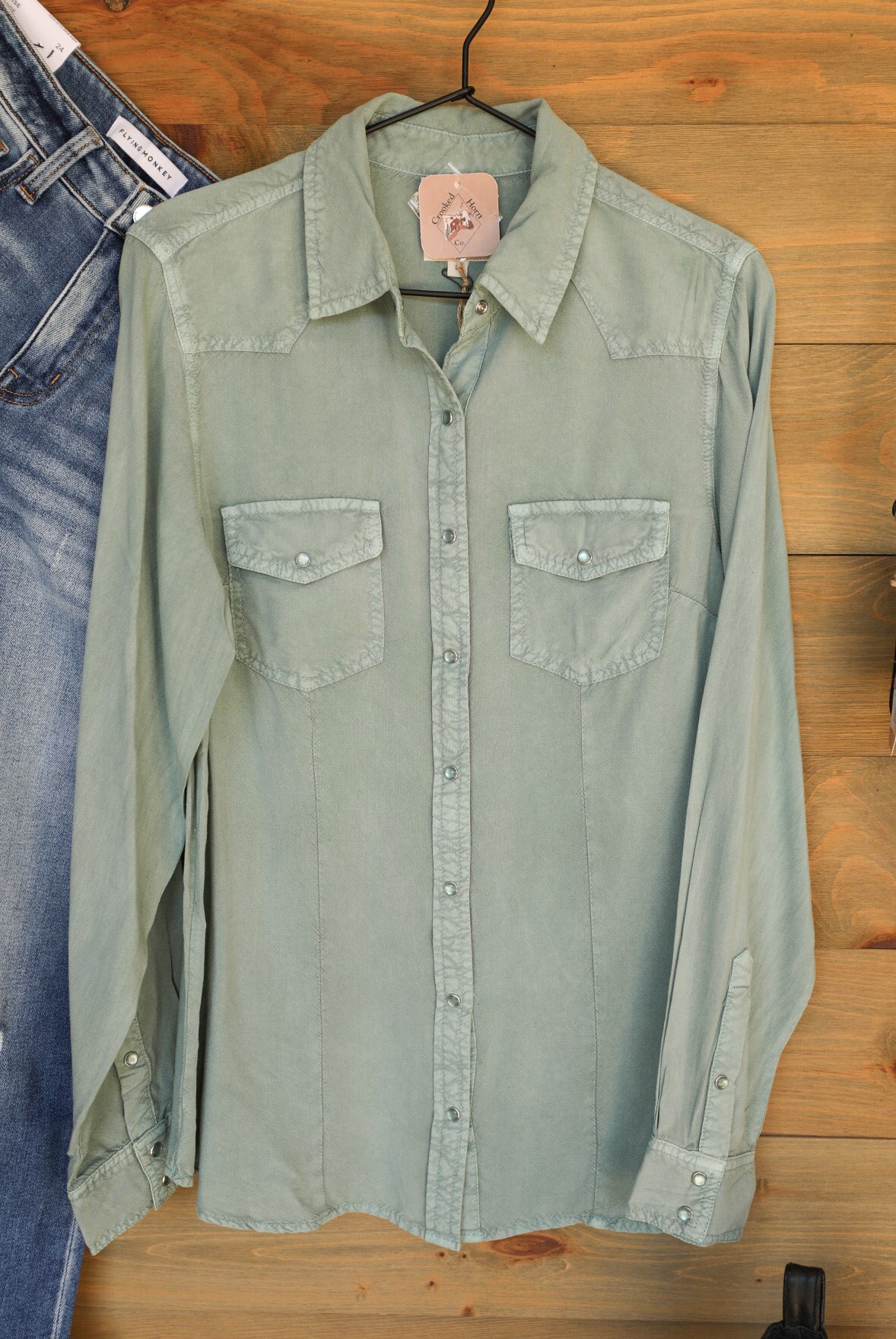 Tyndall Top-Shirts-Crooked Horn Company, Online Women's Fashion Boutique in San Tan Valley, Arizona 85140