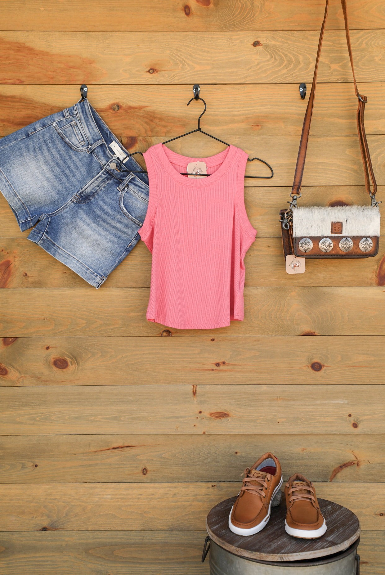 Baby Cleo II Tank Top-Shirts-Crooked Horn Company, Online Women's Fashion Boutique in San Tan Valley, Arizona 85140