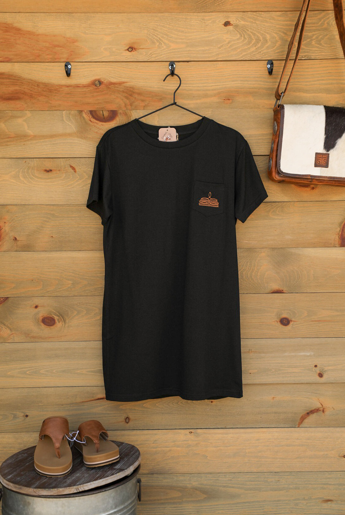 Boot Stitch Dress-Dresses-Crooked Horn Company, Online Women's Fashion Boutique in San Tan Valley, Arizona 85140