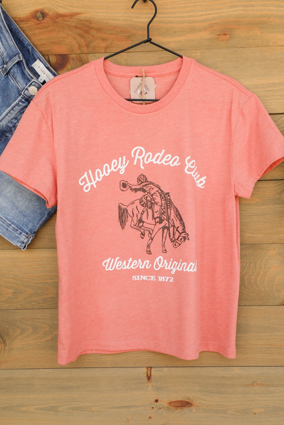 Rodeo Club Tee-Graphic Tee-Crooked Horn Company, Online Women's Fashion Boutique in San Tan Valley, Arizona 85140