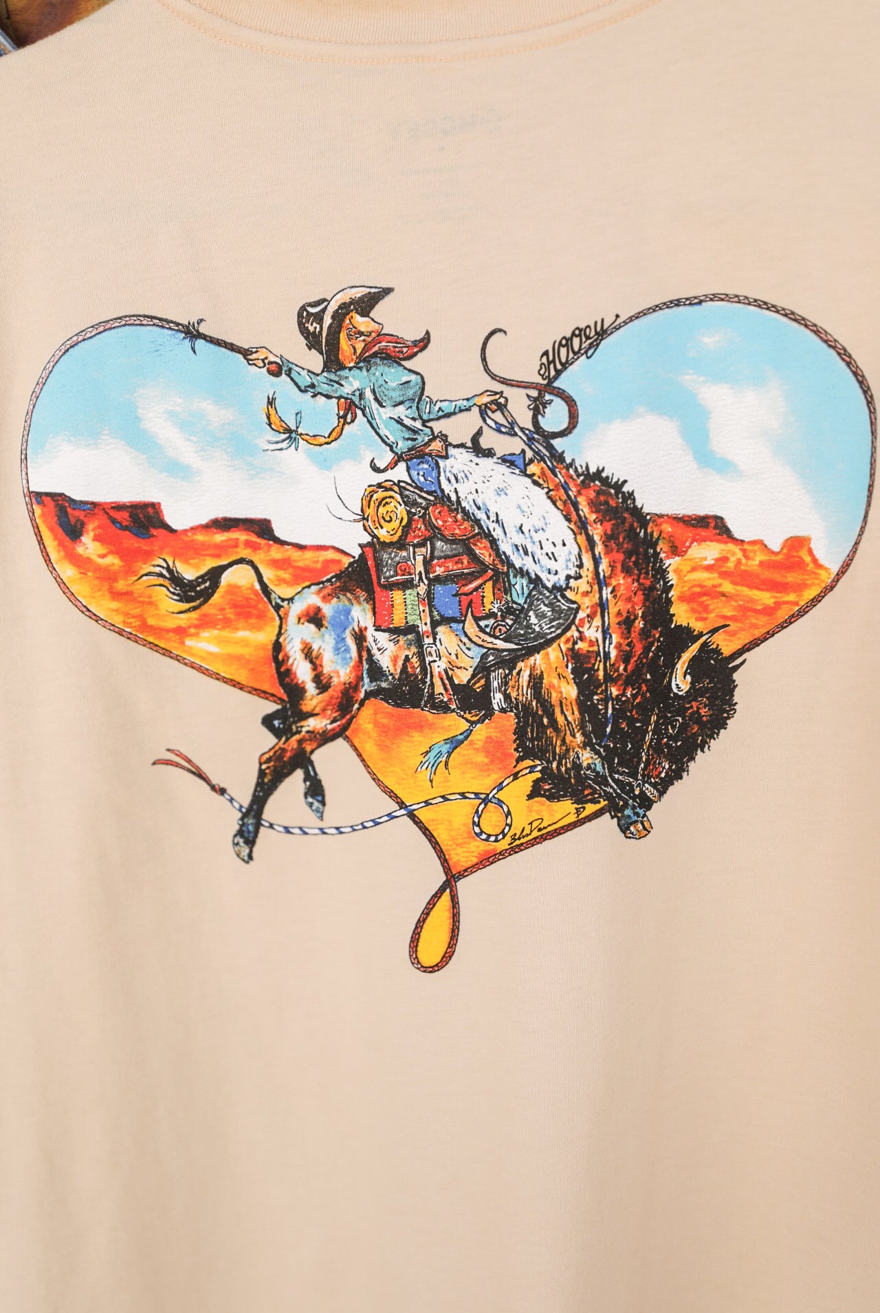 Buffalo Heart Tee-Graphic Tee-Crooked Horn Company, Online Women's Fashion Boutique in San Tan Valley, Arizona 85140
