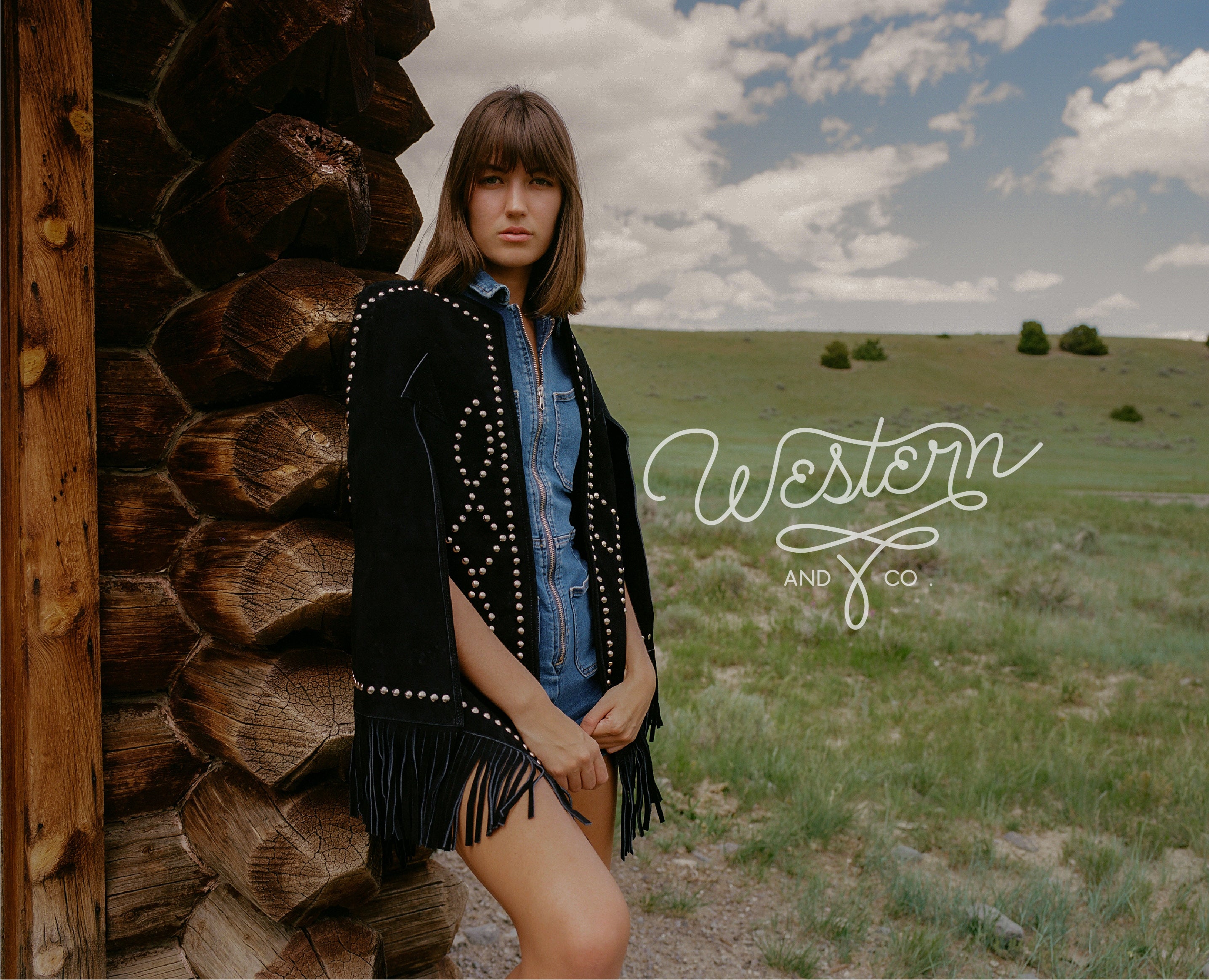 Midnight Special Studded Cape-Jacket-Crooked Horn Company, Online Women's Fashion Boutique in San Tan Valley, Arizona 85140
