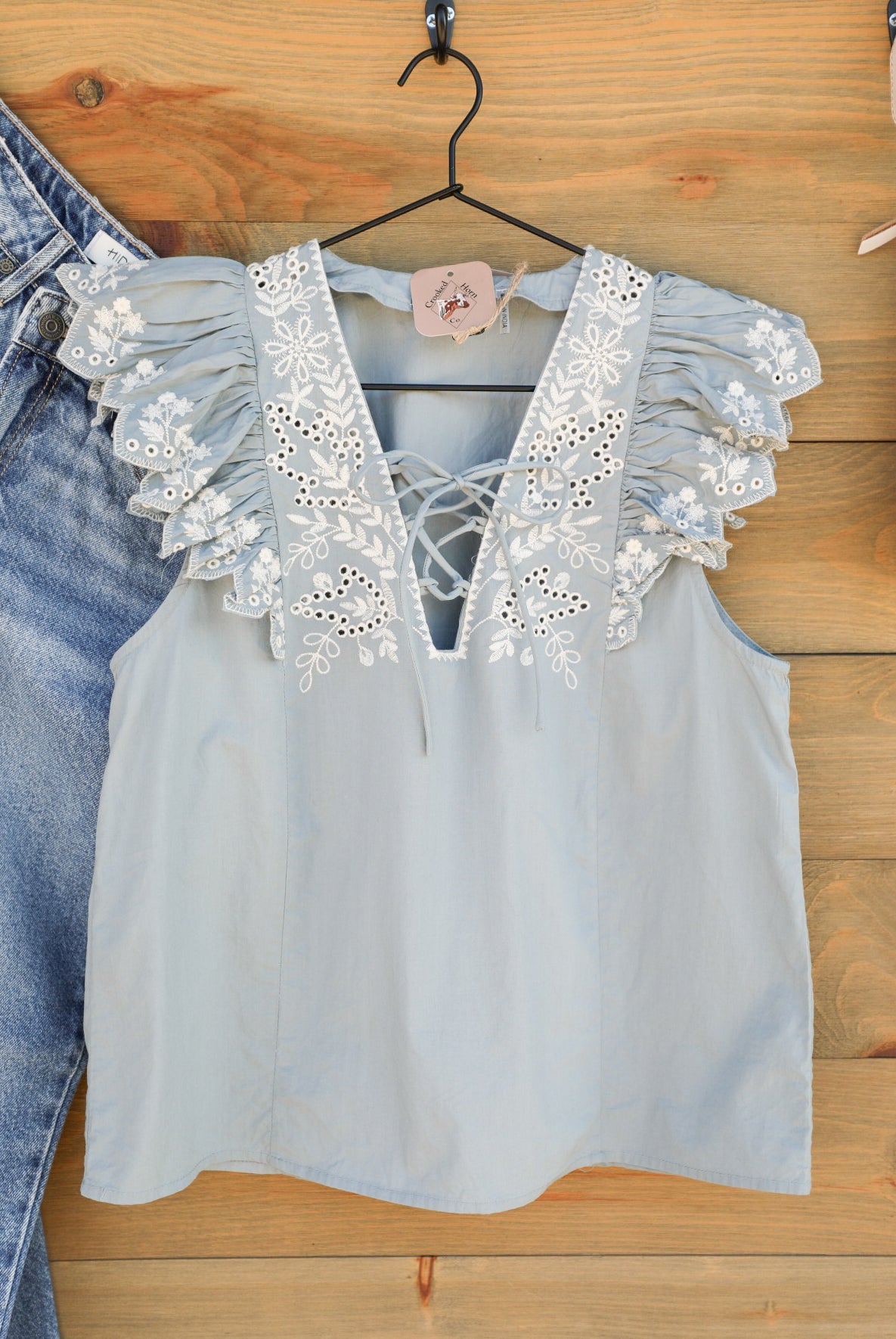 Billings Top-Shirts-Crooked Horn Company, Online Women's Fashion Boutique in San Tan Valley, Arizona 85140