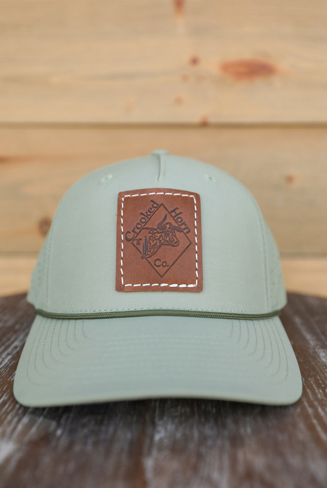 Branded CHC Hat Olive-Accessories-Crooked Horn Company, Online Women's Fashion Boutique in San Tan Valley, Arizona 85140