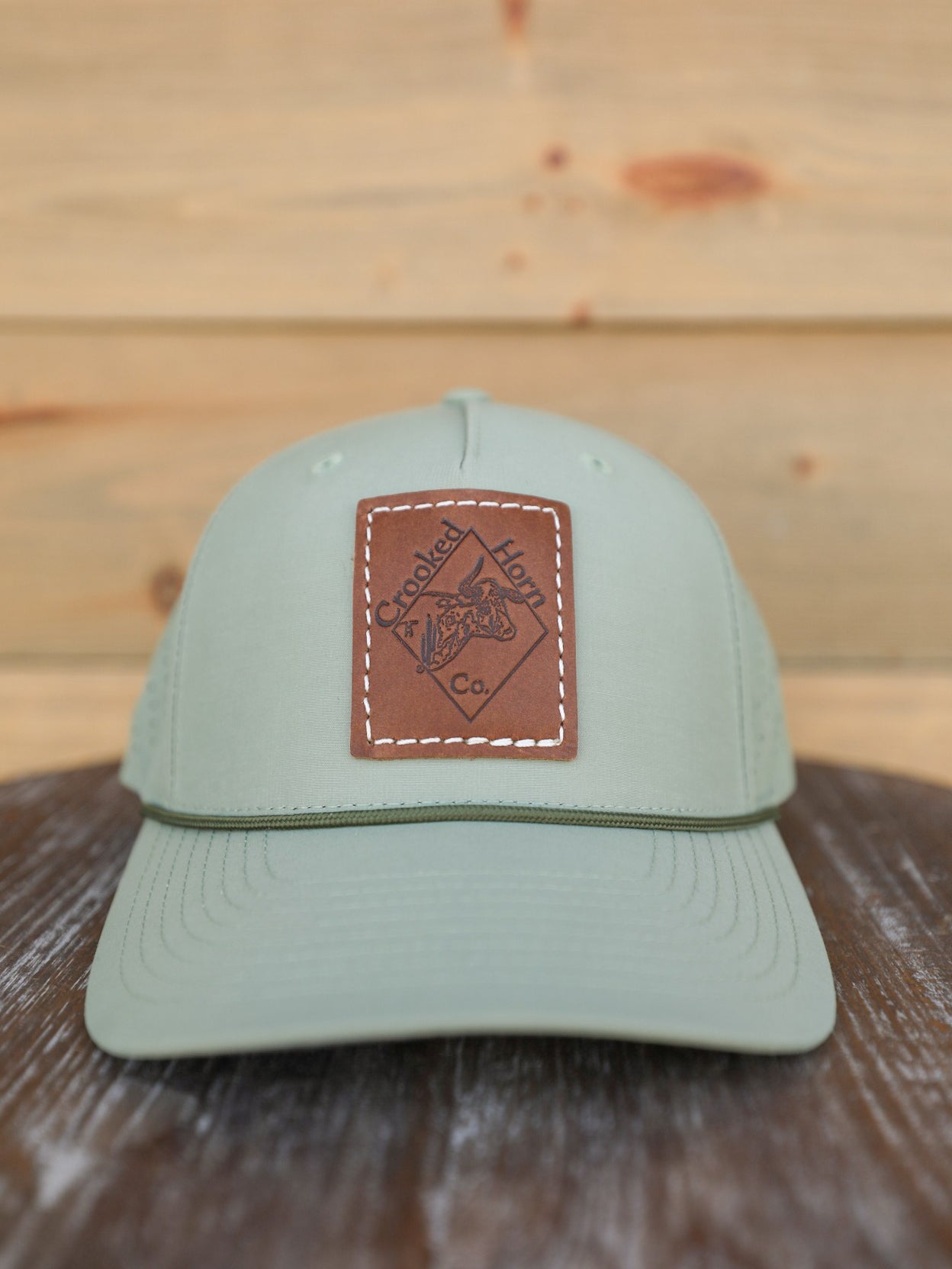 Branded CHC Hat Olive-Accessories-Crooked Horn Company, Online Women's Fashion Boutique in San Tan Valley, Arizona 85140