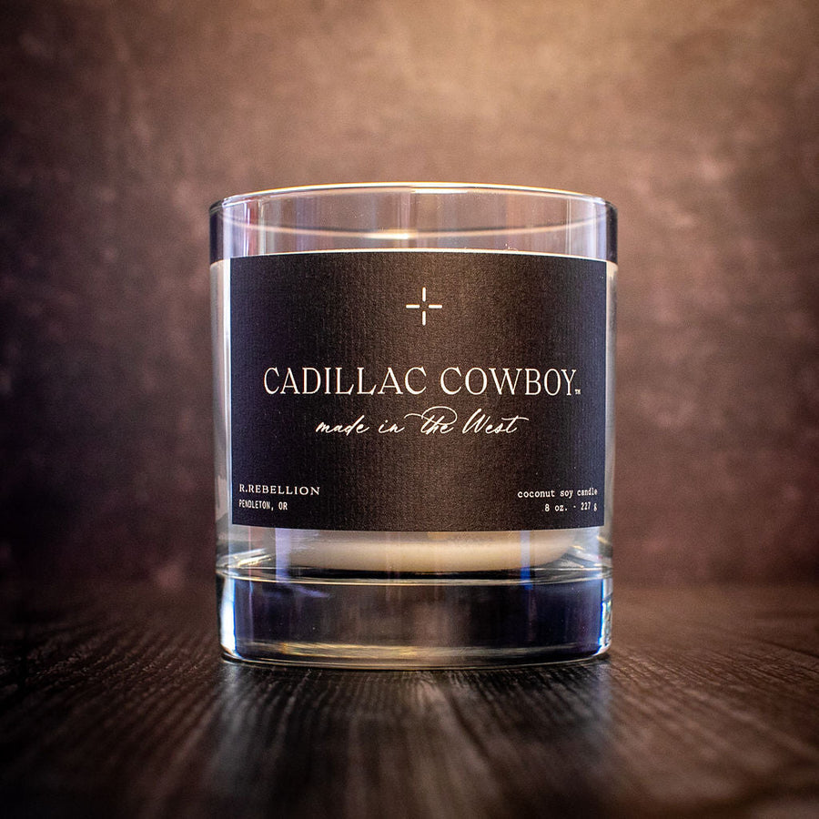 Cadillac Cowboy Candle-Home Goods-Crooked Horn Company, Online Women's Fashion Boutique in San Tan Valley, Arizona 85140