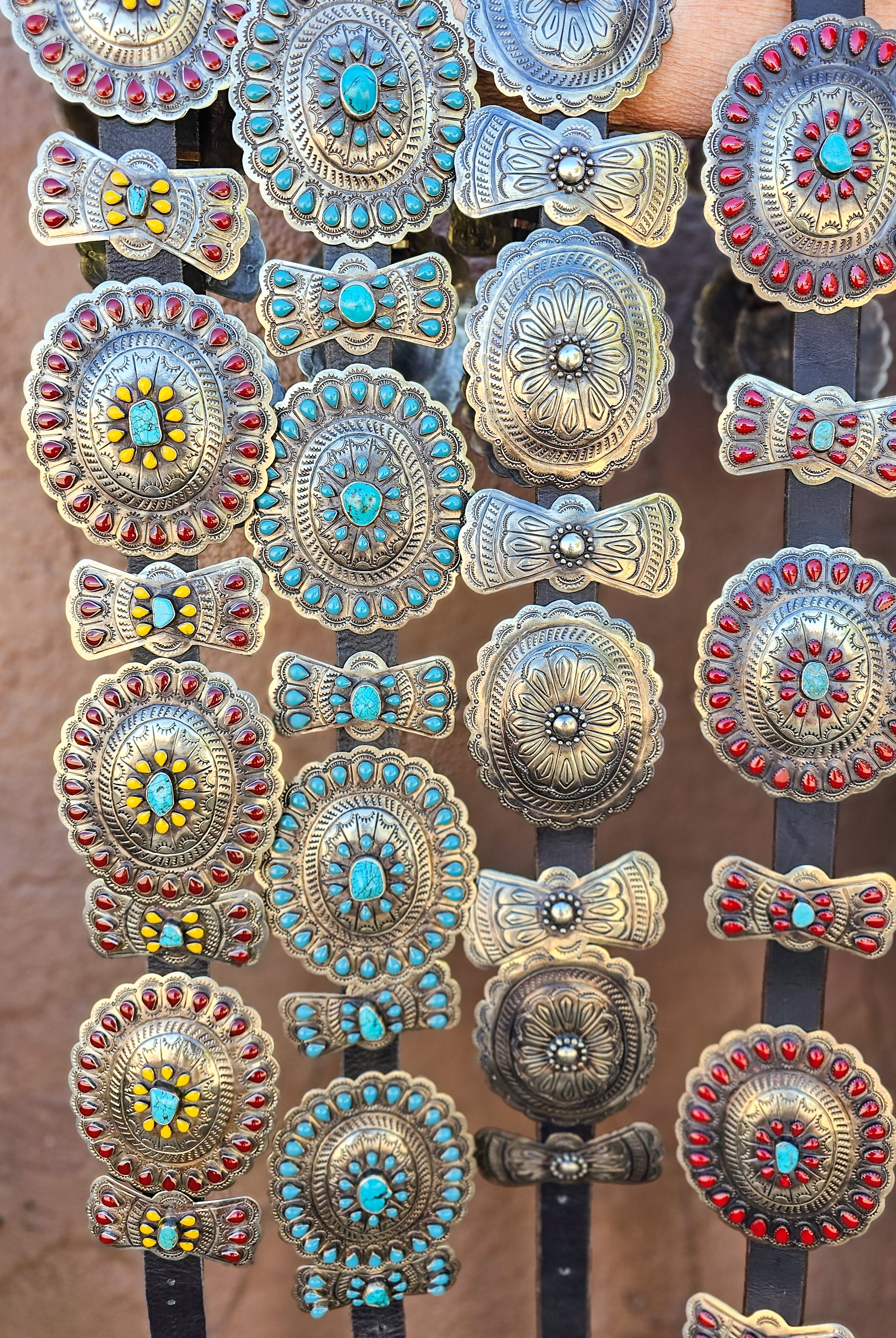 Custom Concho Belt-Accessories-Crooked Horn Company, Online Women's Fashion Boutique in San Tan Valley, Arizona 85140