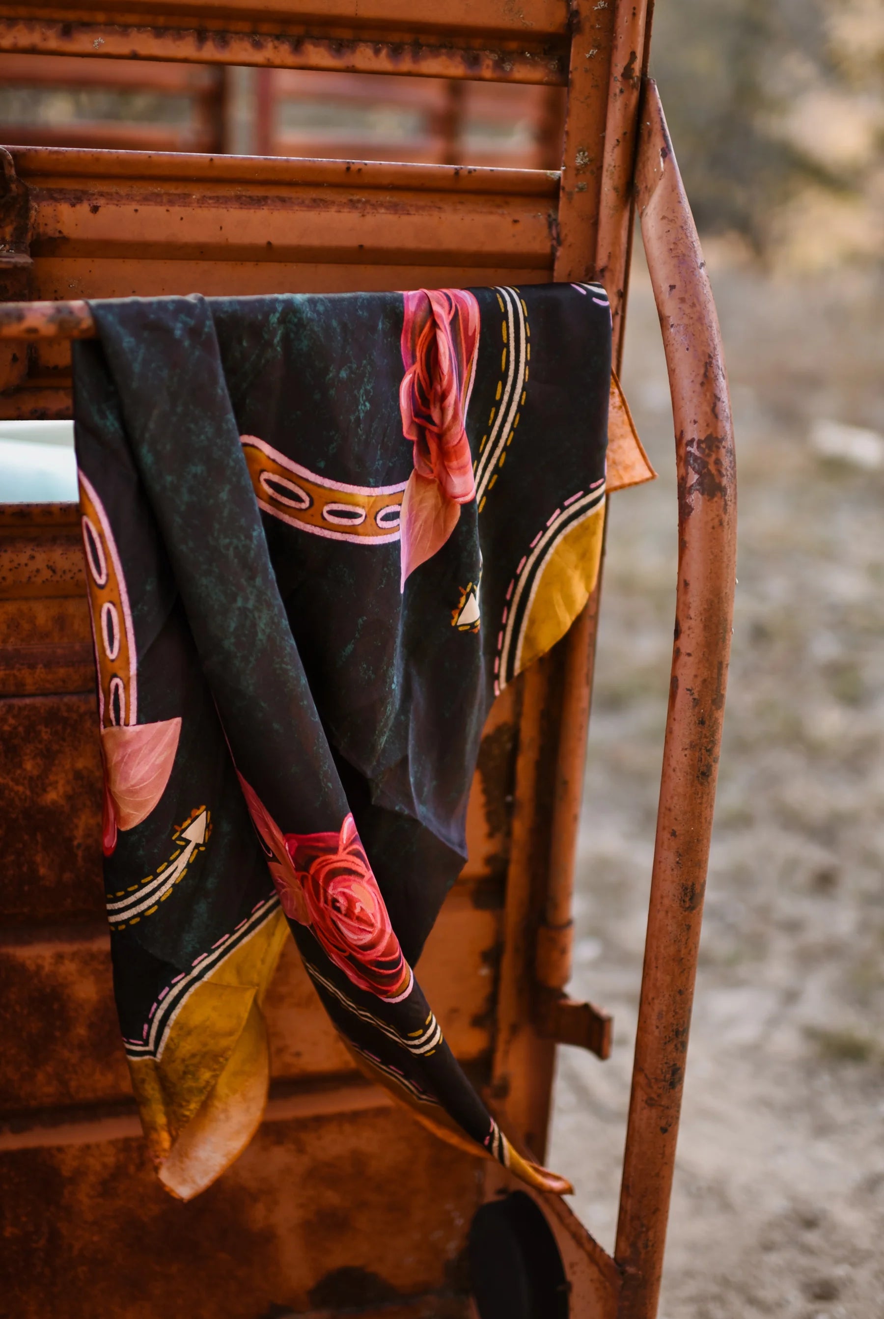 Rodeo Rose Wild Rag-Accessories-Crooked Horn Company, Online Women's Fashion Boutique in San Tan Valley, Arizona 85140