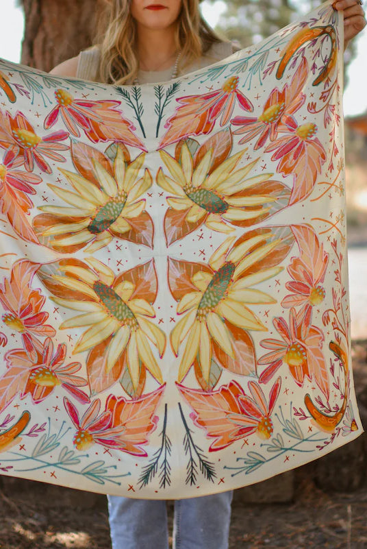 Wildflowers Large Wild Rag-Accessories-Crooked Horn Company, Online Women's Fashion Boutique in San Tan Valley, Arizona 85140