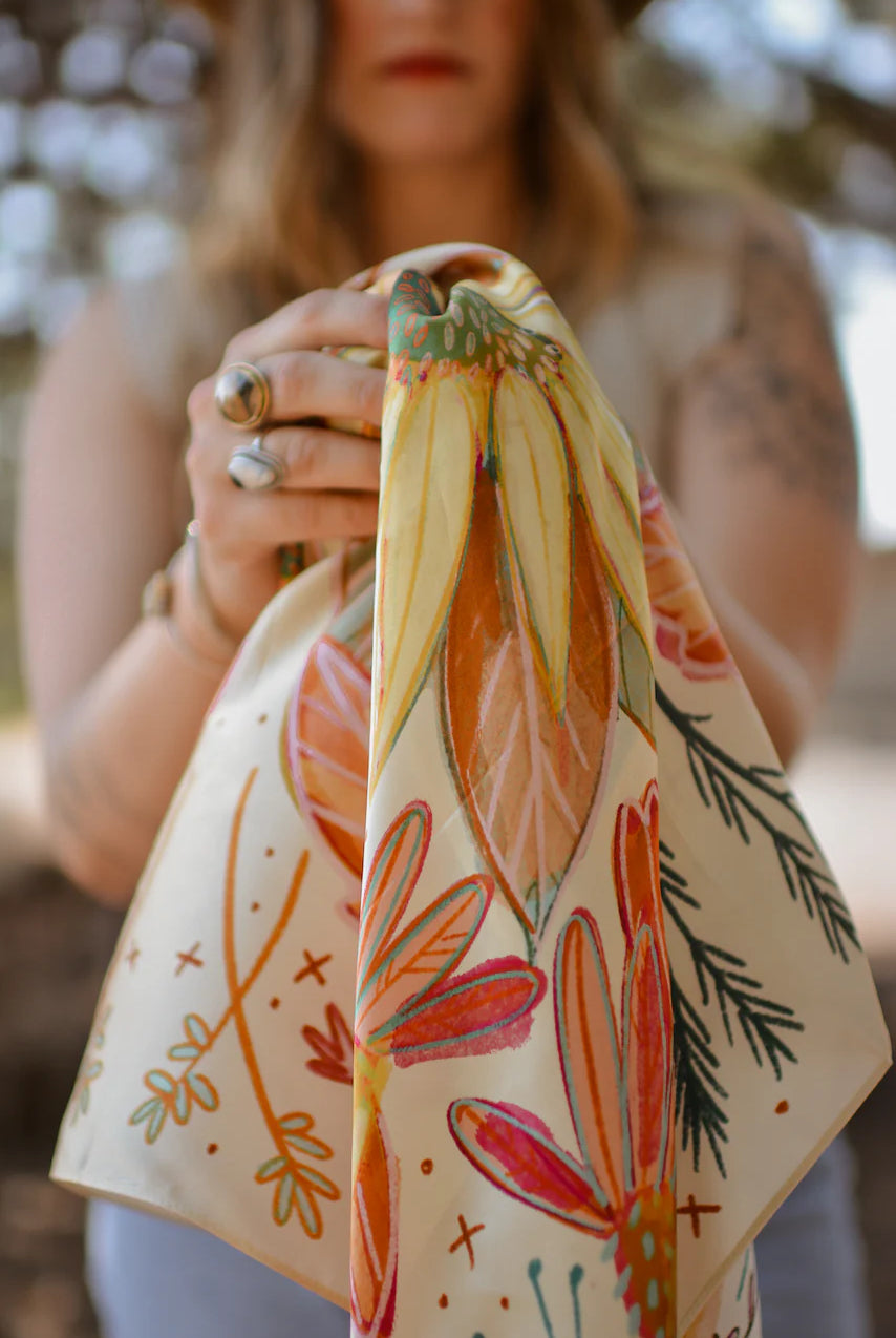 Wildflowers Large Wild Rag-Accessories-Crooked Horn Company, Online Women's Fashion Boutique in San Tan Valley, Arizona 85140