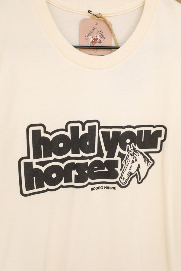 Hold Your Horses Tee-Graphic Tee-Crooked Horn Company, Online Women's Fashion Boutique in San Tan Valley, Arizona 85140