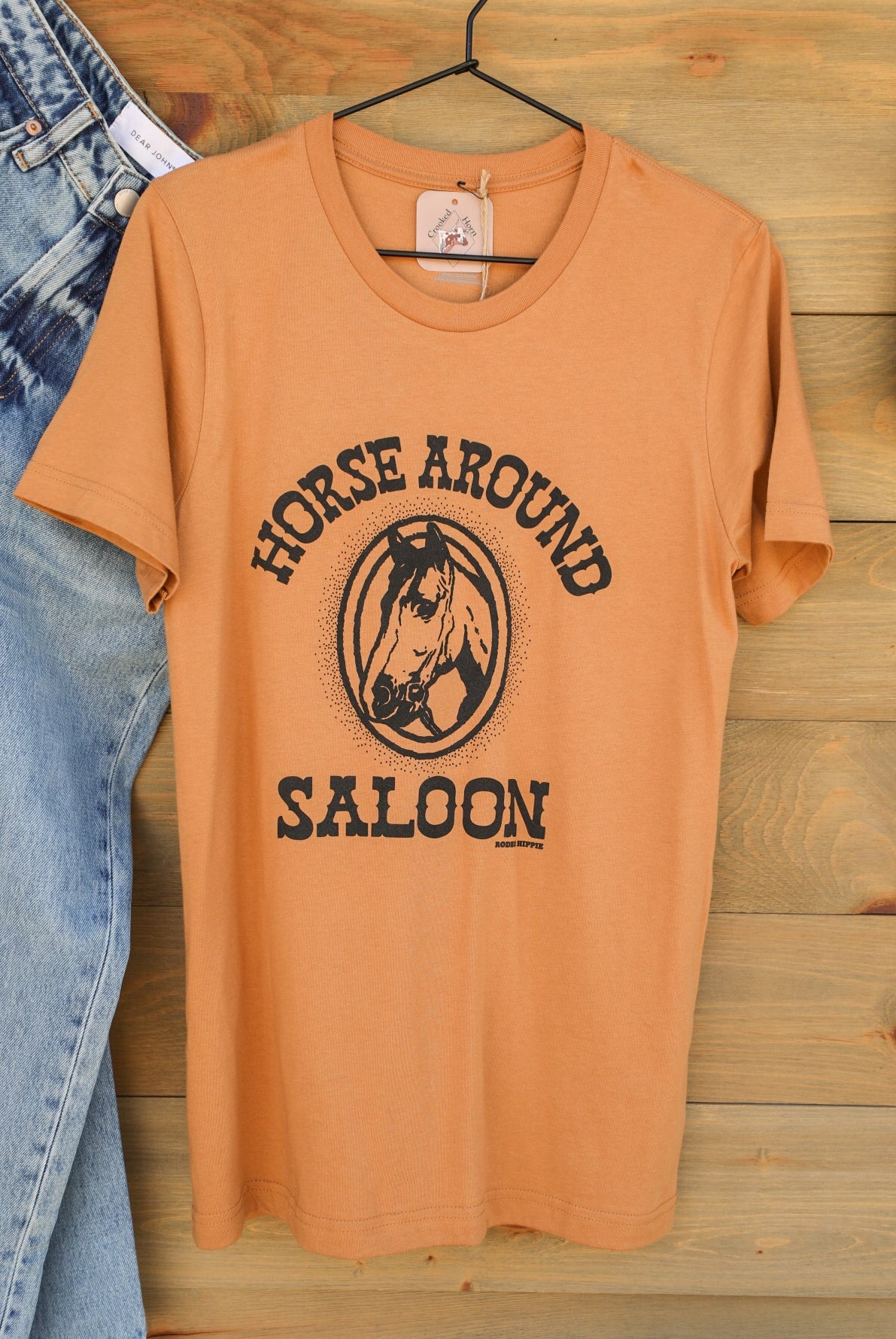 Horse Around Tee-Graphic Tee-Crooked Horn Company, Online Women's Fashion Boutique in San Tan Valley, Arizona 85140
