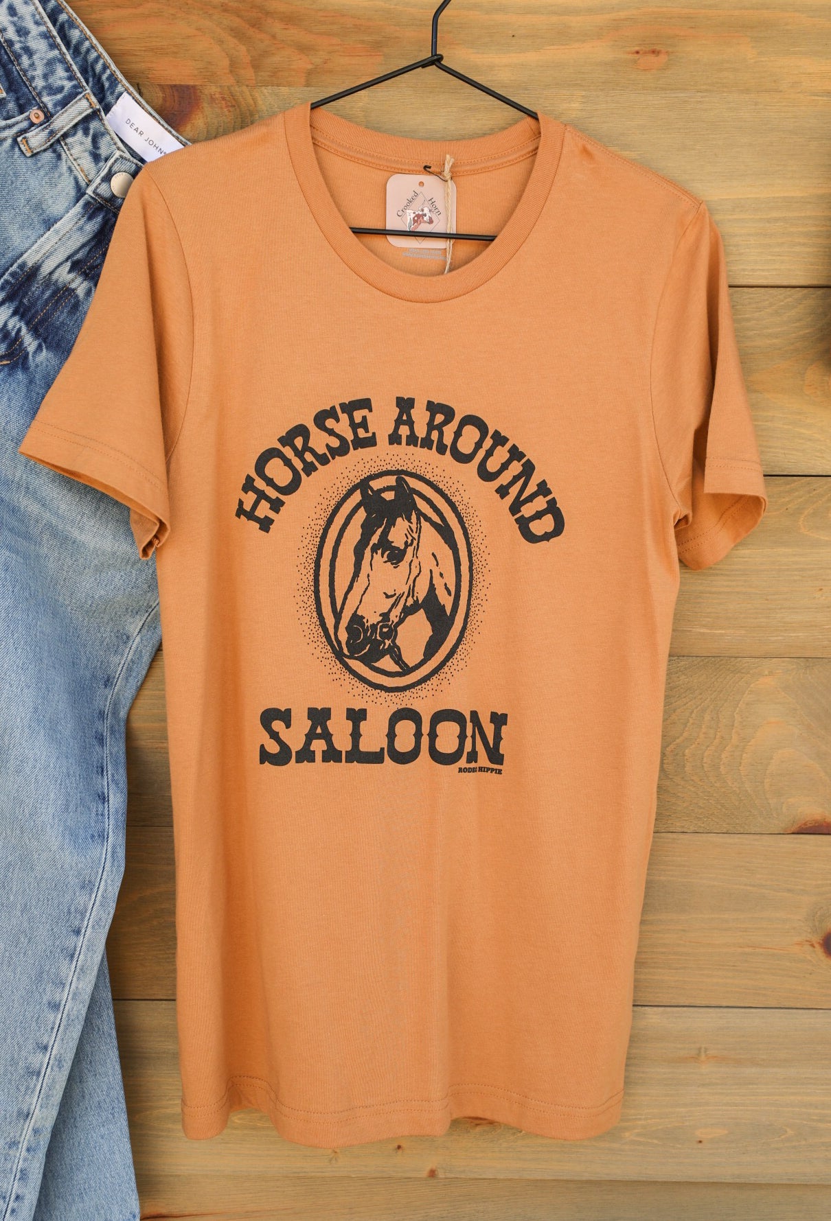 Horse Around Tee-Graphic Tee-Crooked Horn Company, Online Women's Fashion Boutique in San Tan Valley, Arizona 85140