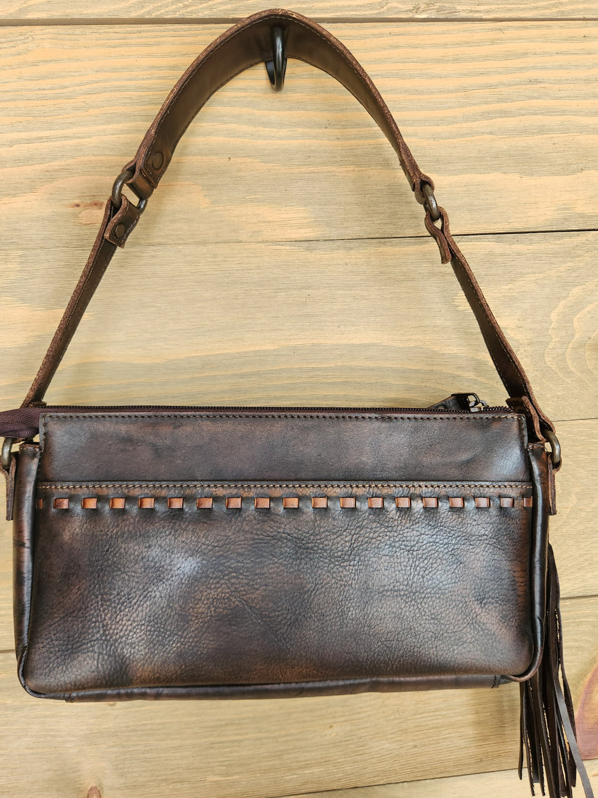 Bandera Chocolate Shoulder Bag-Purses/Bags-Crooked Horn Company, Online Women's Fashion Boutique in San Tan Valley, Arizona 85140