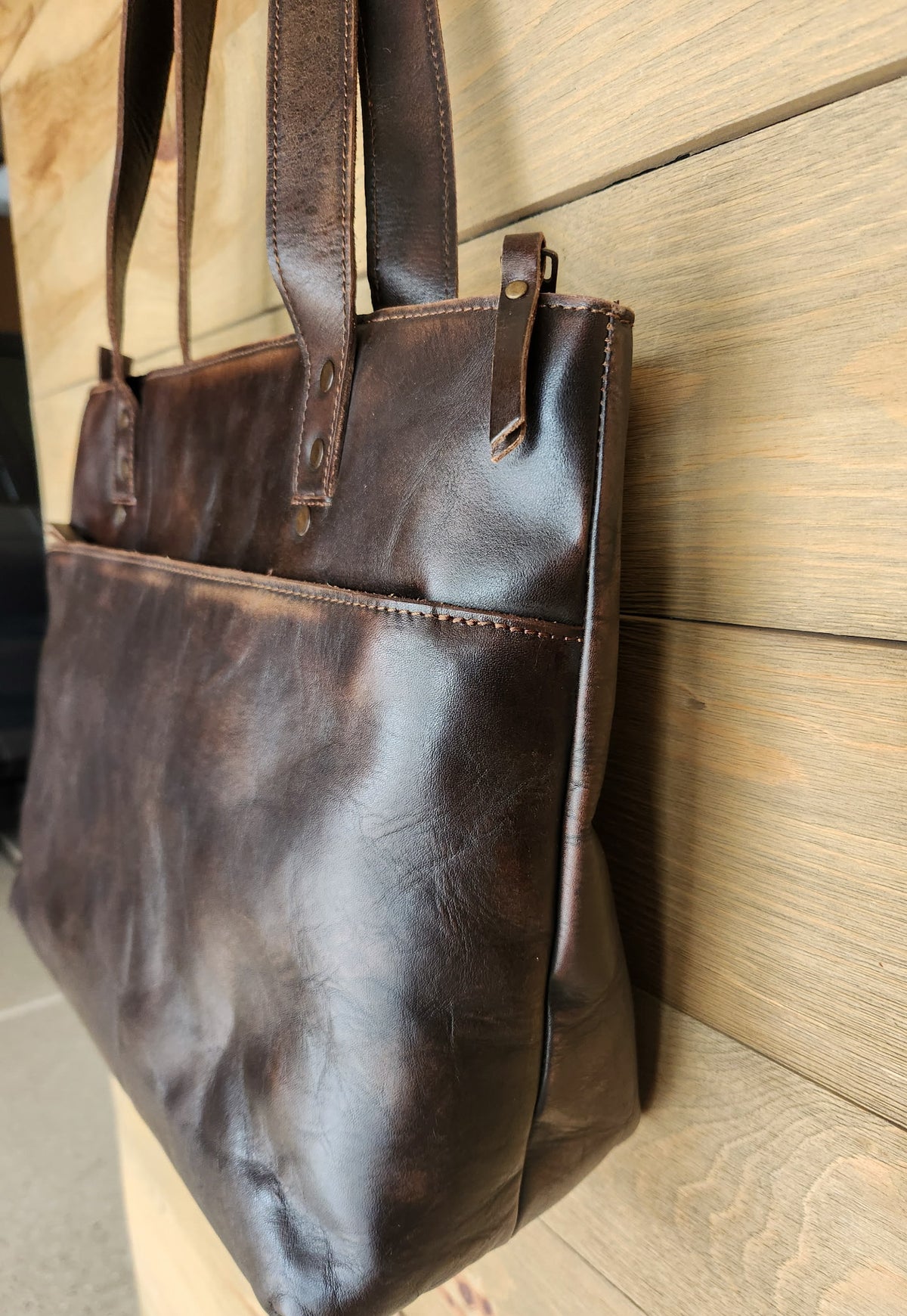 Bandera Chocolate Tote-Purses/Bags-Crooked Horn Company, Online Women's Fashion Boutique in San Tan Valley, Arizona 85140
