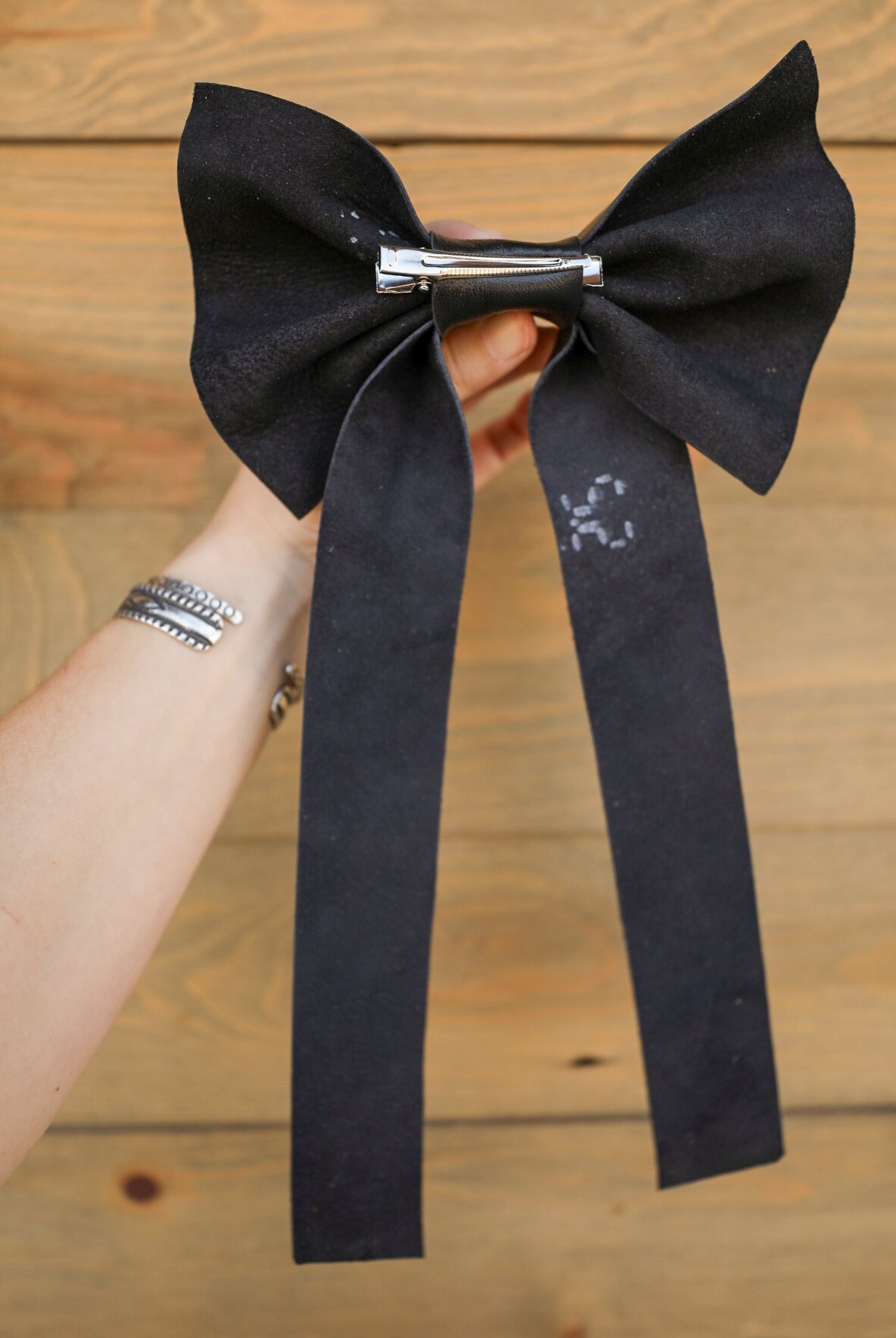 Leather Bow-Accessories-Crooked Horn Company, Online Women's Fashion Boutique in San Tan Valley, Arizona 85140