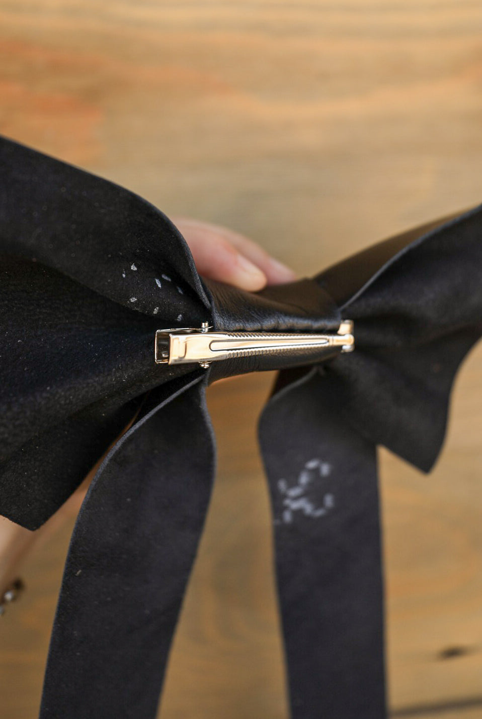 Leather Bow-Accessories-Crooked Horn Company, Online Women's Fashion Boutique in San Tan Valley, Arizona 85140