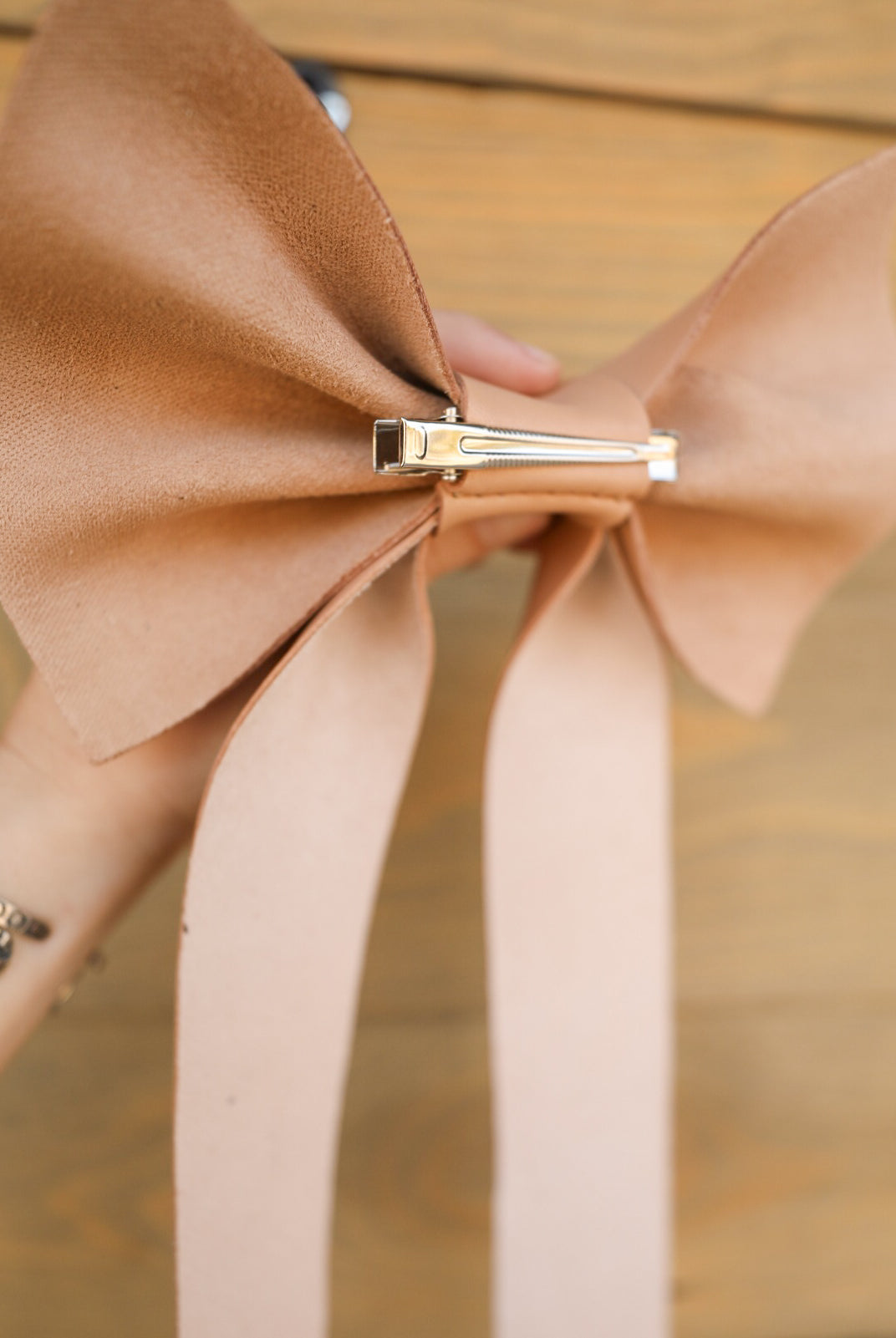 Leather Bow-Accessories-Crooked Horn Company, Online Women's Fashion Boutique in San Tan Valley, Arizona 85140