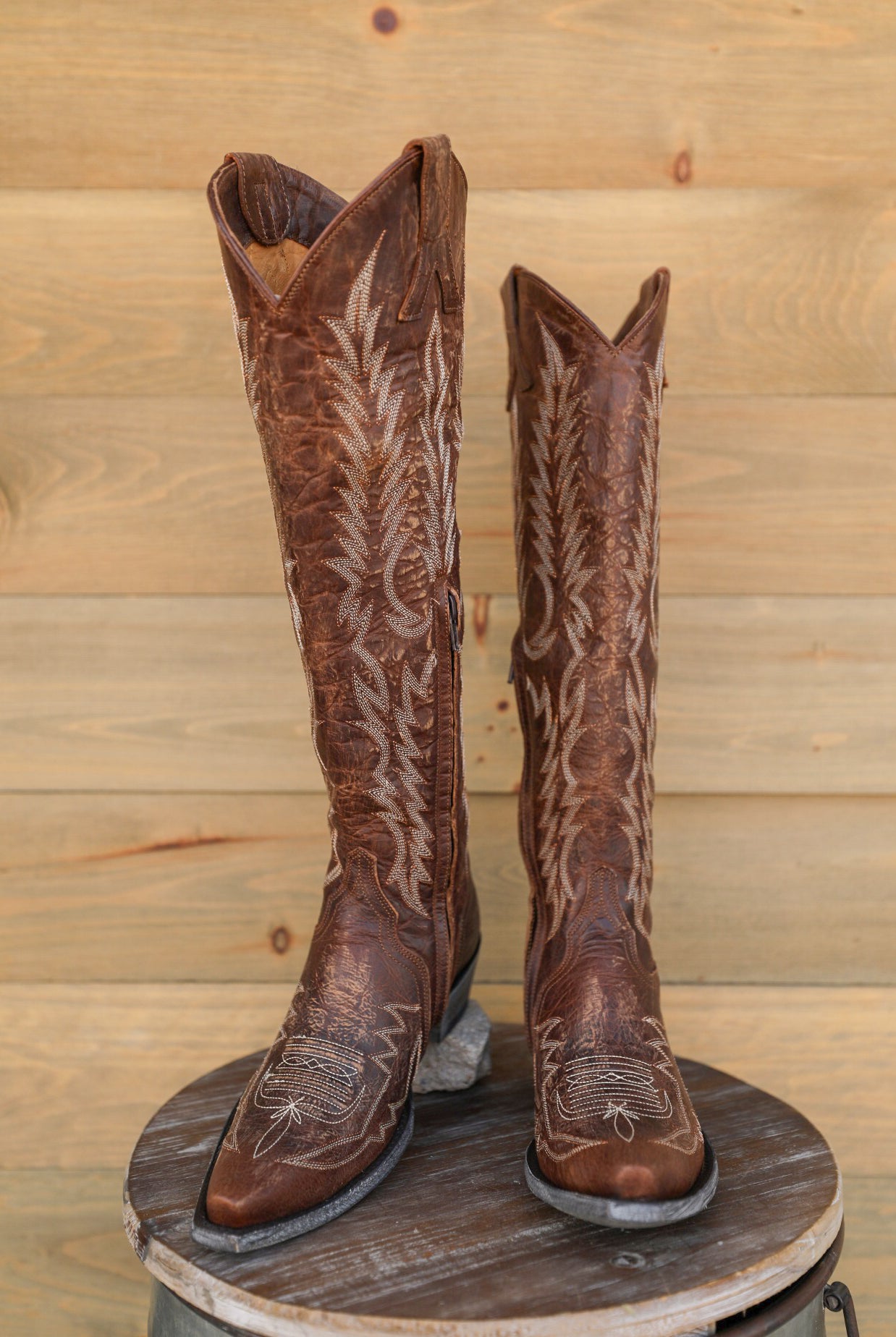 Mayra Boot Brass-Boots-Crooked Horn Company, Online Women's Fashion Boutique in San Tan Valley, Arizona 85140