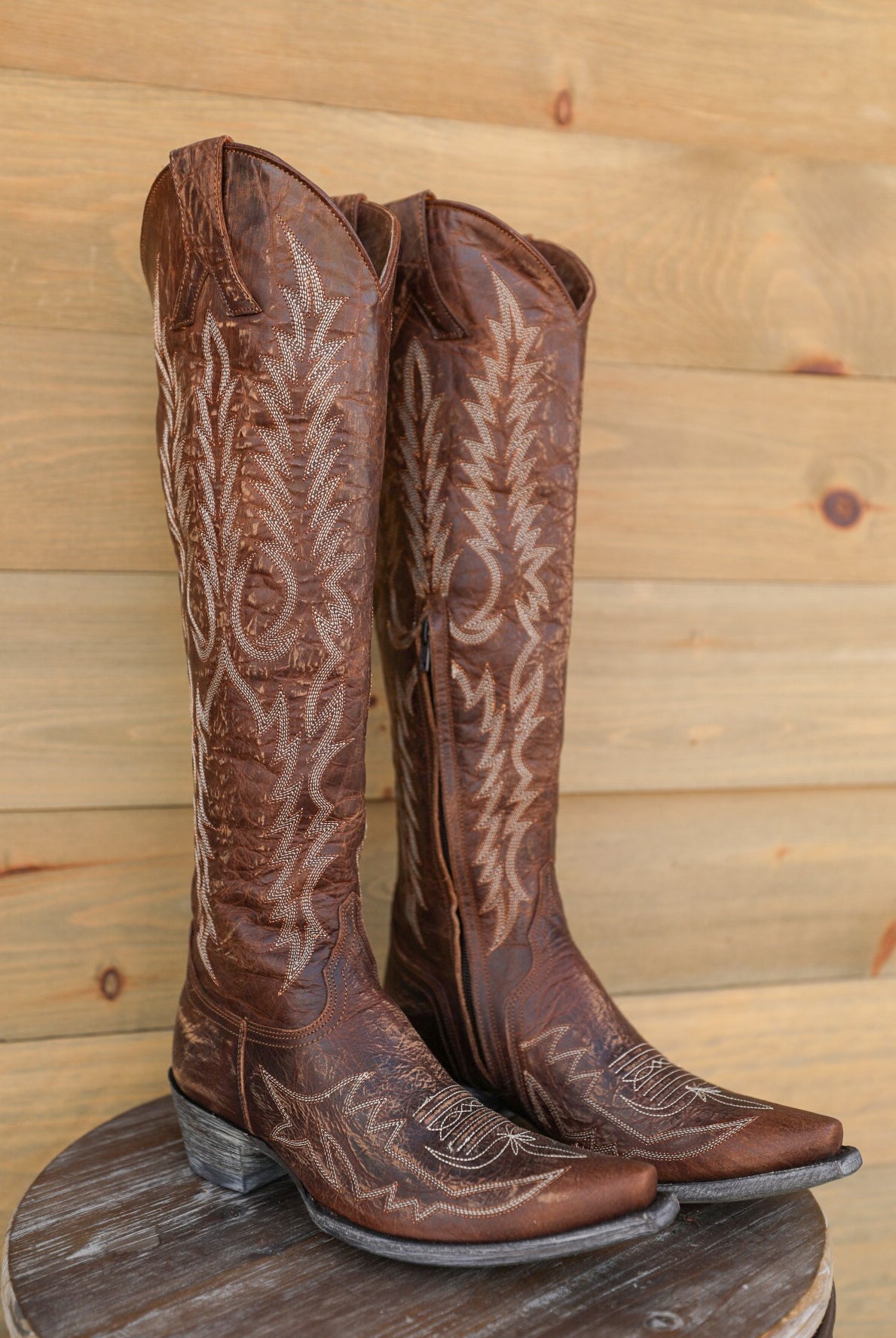 Mayra Boot Brass-Boots-Crooked Horn Company, Online Women's Fashion Boutique in San Tan Valley, Arizona 85140