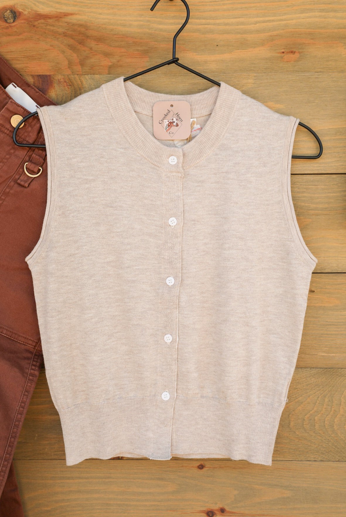 Poplar Vest-Shirts-Crooked Horn Company, Online Women's Fashion Boutique in San Tan Valley, Arizona 85140