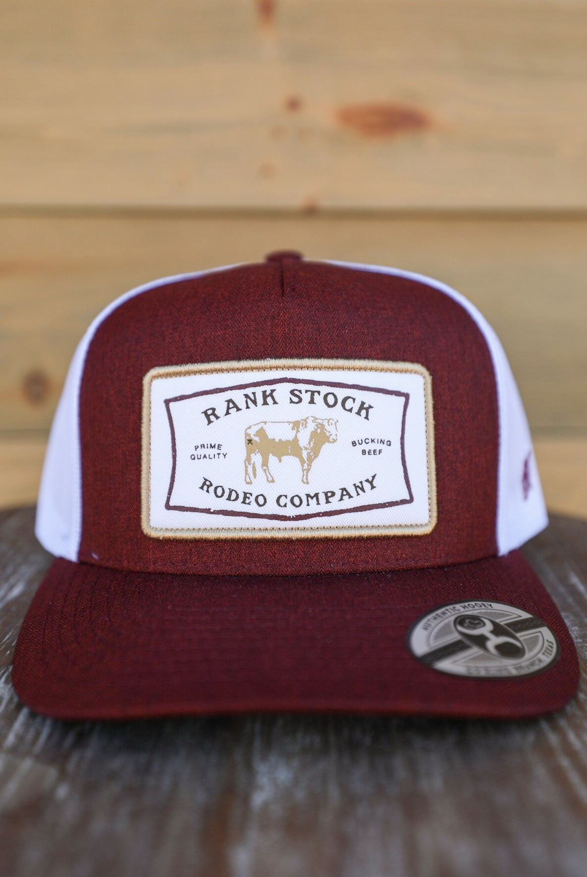 Rank Stock Hat Maroon-Accessories-Crooked Horn Company, Online Women's Fashion Boutique in San Tan Valley, Arizona 85140