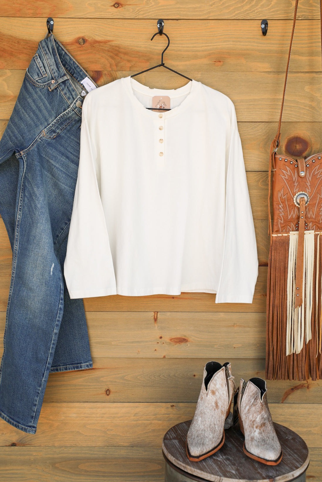 Roundup Top-Shirts-Crooked Horn Company, Online Women's Fashion Boutique in San Tan Valley, Arizona 85140