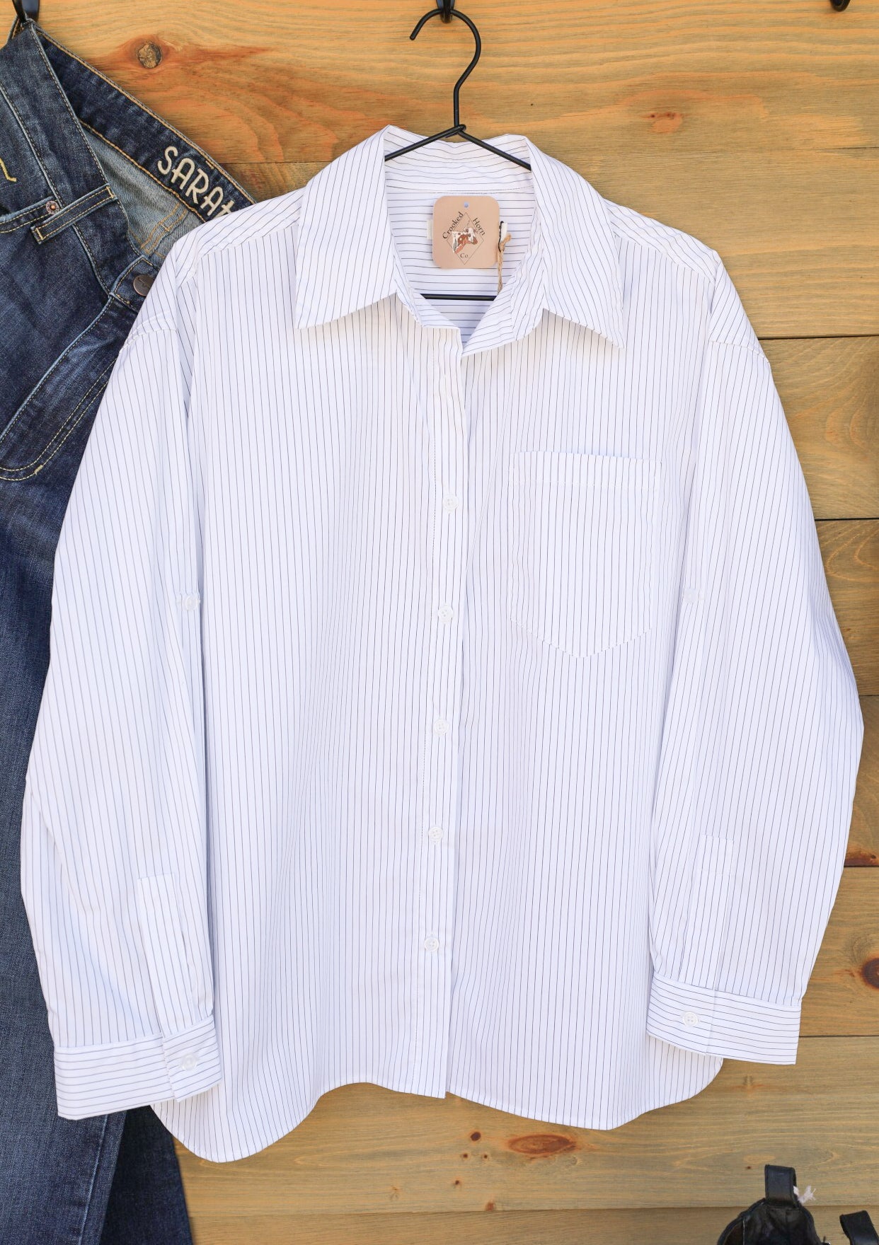 The Annalise Top-Shirts-Crooked Horn Company, Online Women's Fashion Boutique in San Tan Valley, Arizona 85140