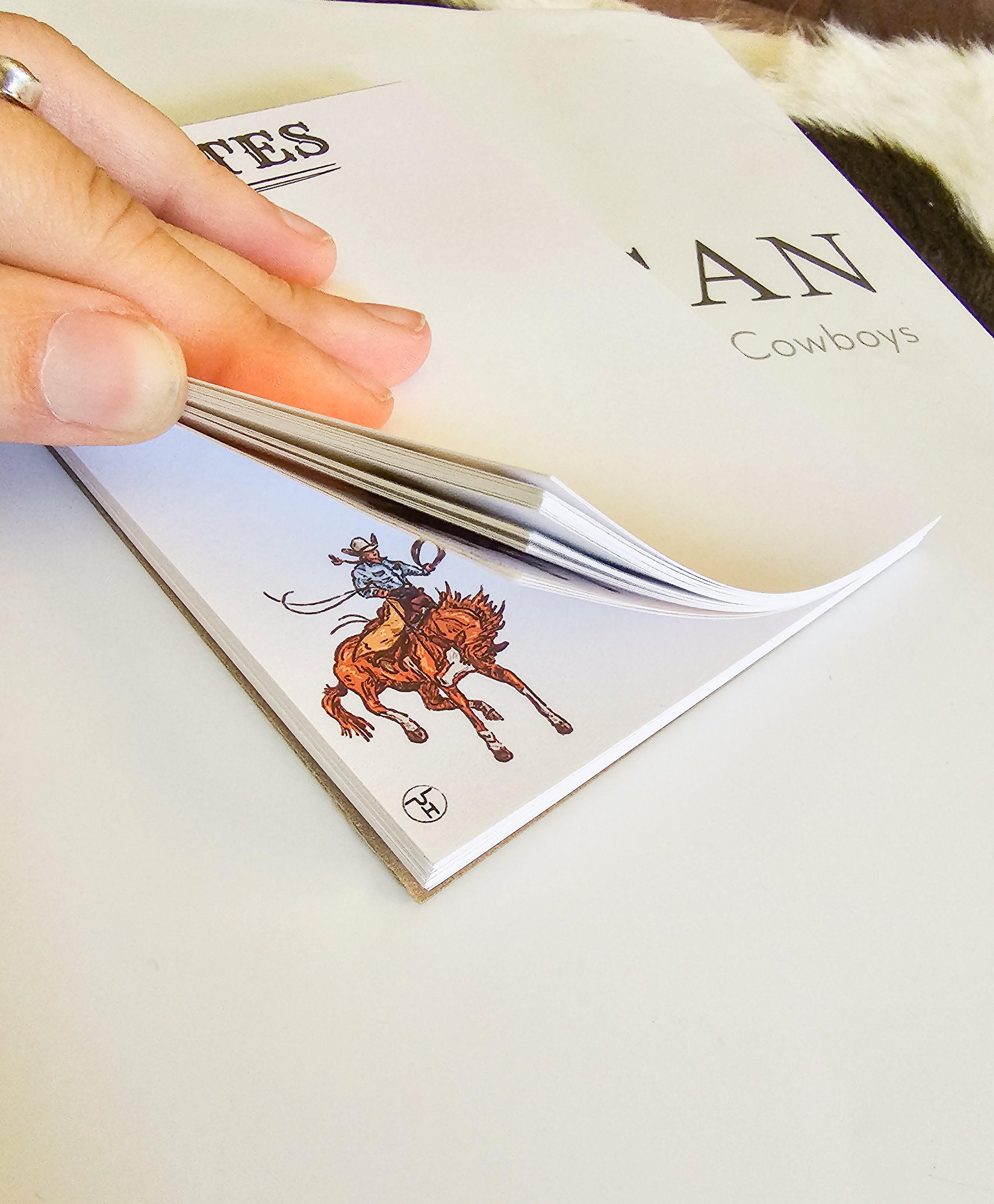 Western Notepad-Stationery-Crooked Horn Company, Online Women's Fashion Boutique in San Tan Valley, Arizona 85140