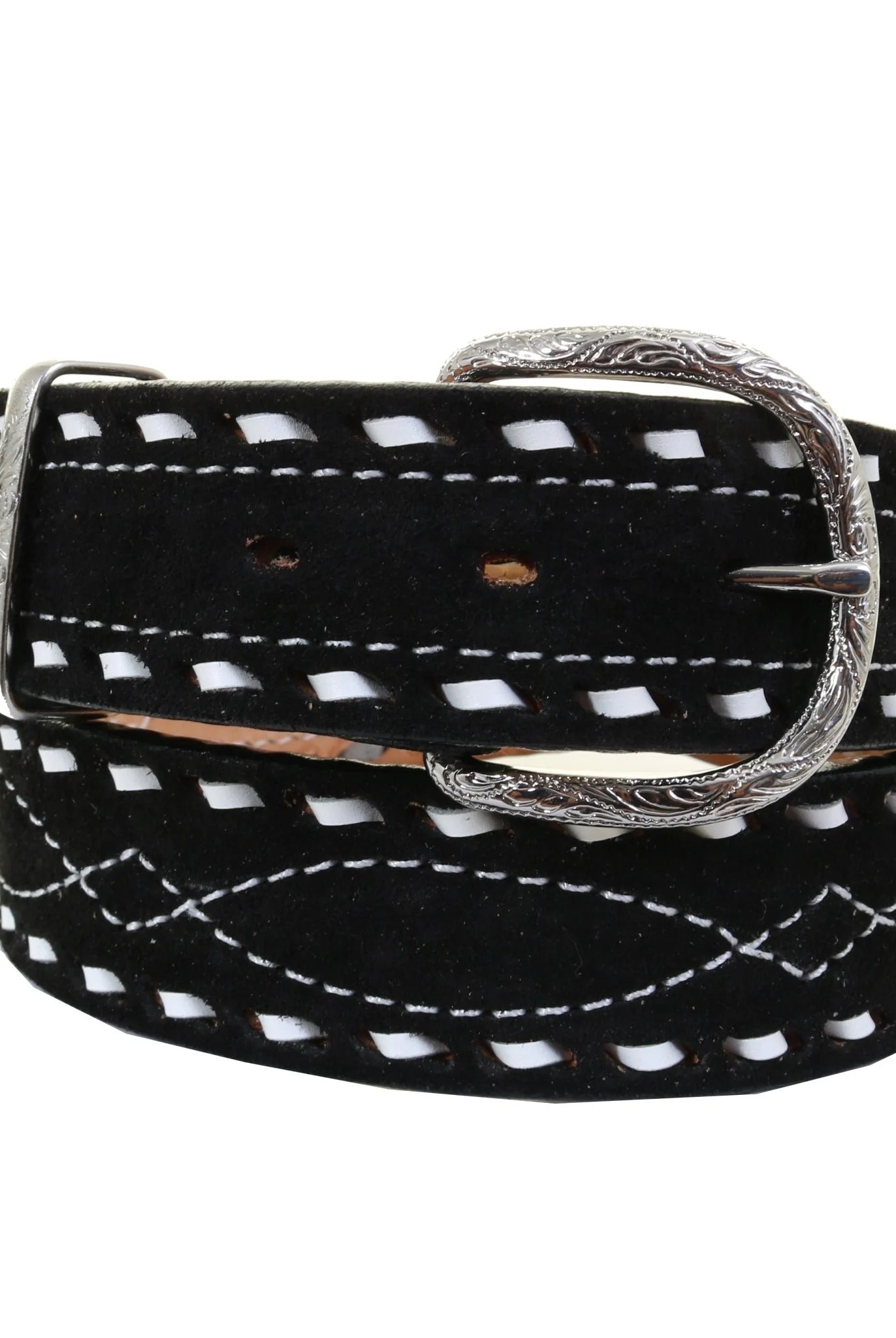 DJ Buck Stitch Suede Belt-Accessories-Crooked Horn Company, Online Women's Fashion Boutique in San Tan Valley, Arizona 85140