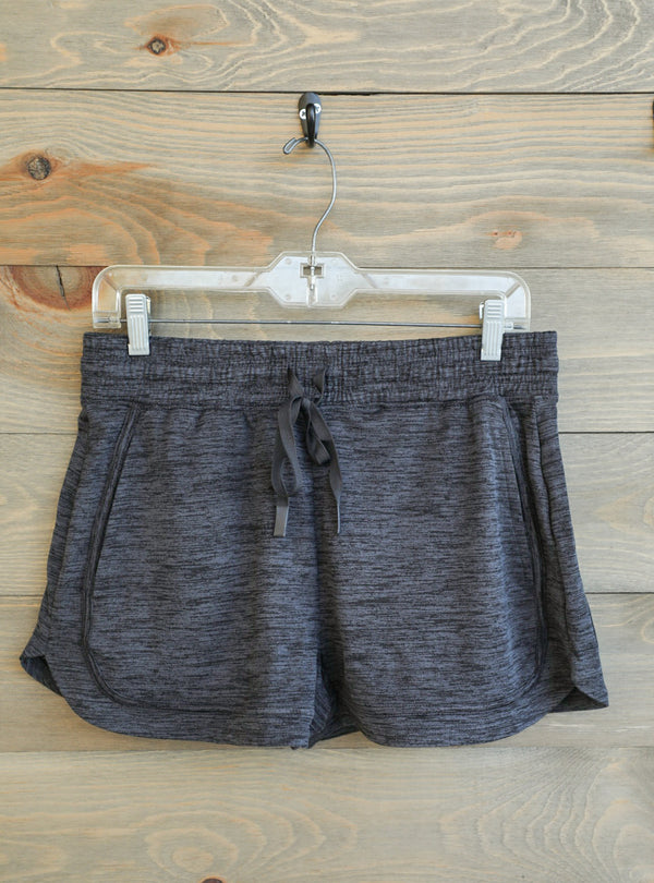 Helalia Charcoal Shorts-Lounge / Activewear-Crooked Horn Company, Online Women's Fashion Boutique in San Tan Valley, Arizona 85140