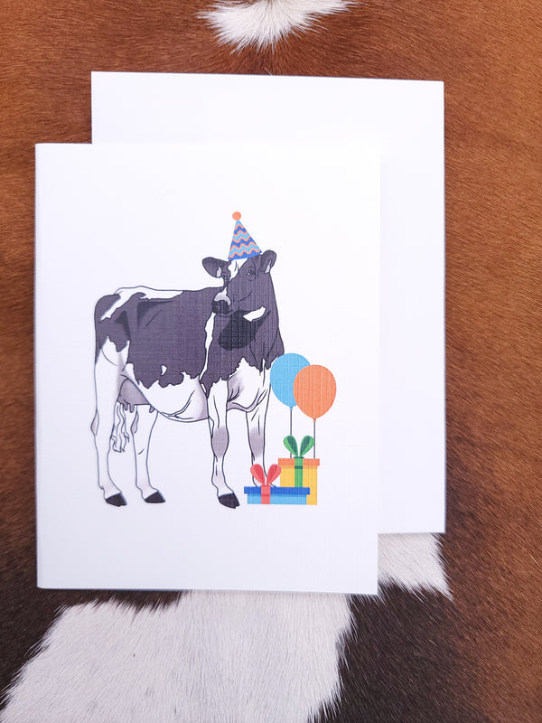 Holstein Birthday Party-Stationery-Crooked Horn Company, Online Women's Fashion Boutique in San Tan Valley, Arizona 85140