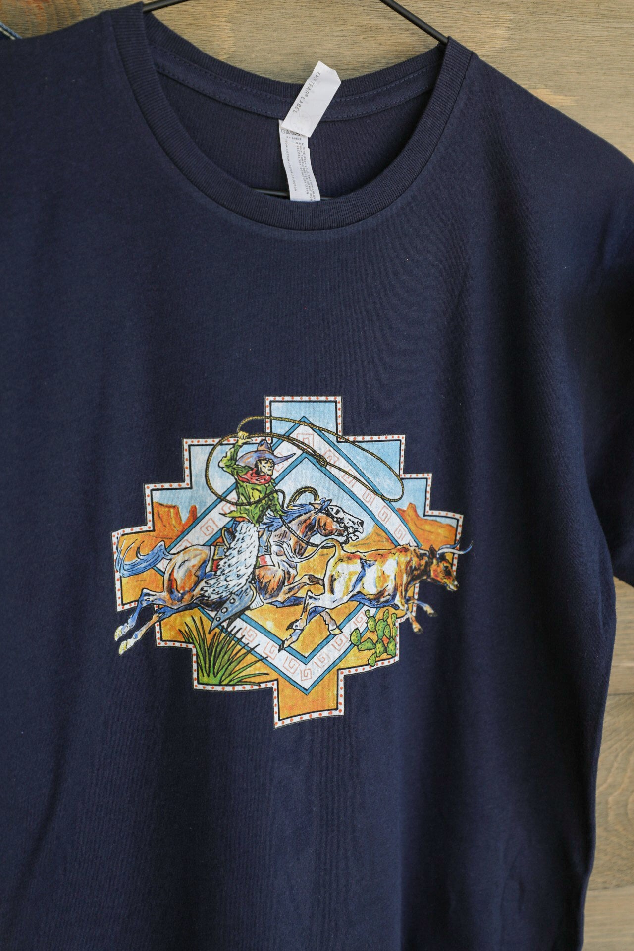 Prickly Pear Cowboy Tee-Graphic Tee-Crooked Horn Company, Online Women's Fashion Boutique in San Tan Valley, Arizona 85140