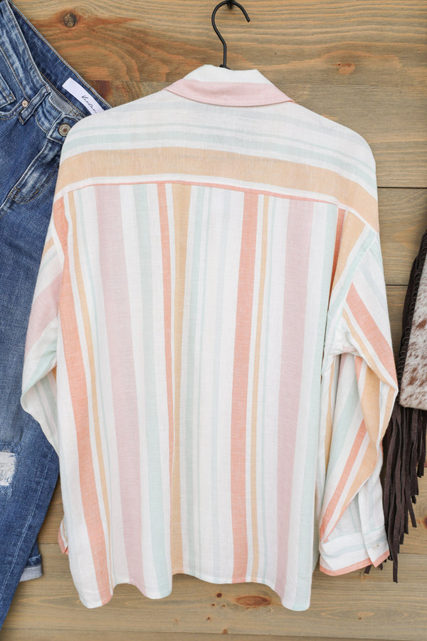 Lolly Stripe Top-Shirts-Crooked Horn Company, Online Women's Fashion Boutique in San Tan Valley, Arizona 85140