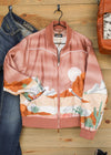 Desert Landscape Bomber Jacket-Jacket-Crooked Horn Company, Online Women's Fashion Boutique in San Tan Valley, Arizona 85140