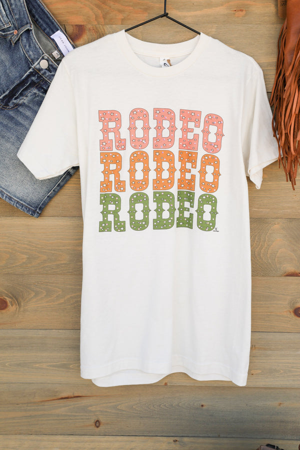 Rodeo Rodeo Tee-Graphic Tee-Crooked Horn Company, Online Women's Fashion Boutique in San Tan Valley, Arizona 85140