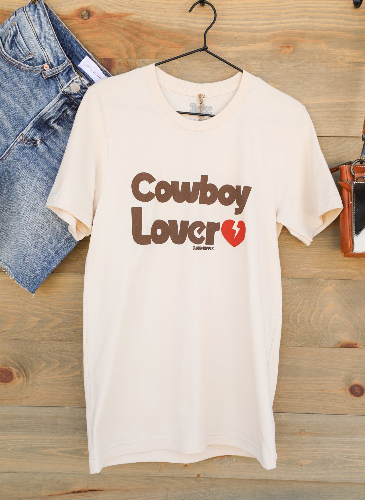 Cowboy Lover Tee-Graphic Tee-Crooked Horn Company, Online Women's Fashion Boutique in San Tan Valley, Arizona 85140