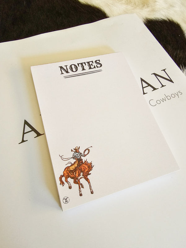 Western Notepad-Stationery-Crooked Horn Company, Online Women's Fashion Boutique in San Tan Valley, Arizona 85140