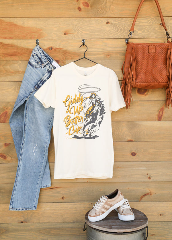 Giddy Up Tee-Graphic Tee-Crooked Horn Company, Online Women's Fashion Boutique in San Tan Valley, Arizona 85140
