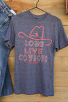 Live Cowboys Tee-Graphic Tee-Crooked Horn Company, Online Women's Fashion Boutique in San Tan Valley, Arizona 85140