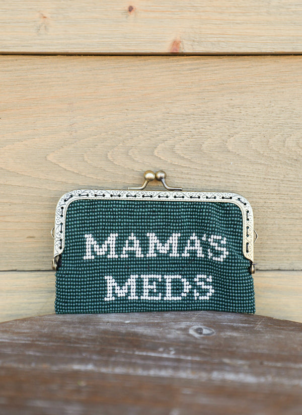 Mama's Meds Coin Purse-Purses/Bags-Crooked Horn Company, Online Women's Fashion Boutique in San Tan Valley, Arizona 85140