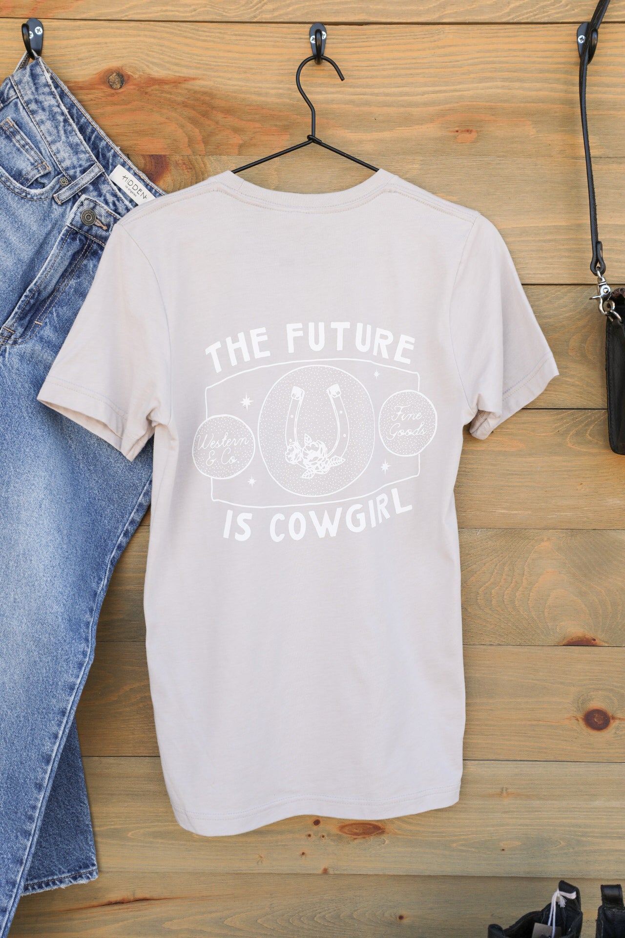 Future Cowgirl Tee-Graphic Tee-Crooked Horn Company, Online Women's Fashion Boutique in San Tan Valley, Arizona 85140