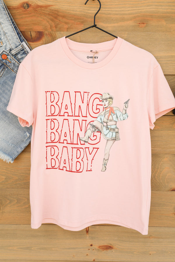 Bang Bang Baby Tee-Graphic Tee-Crooked Horn Company, Online Women's Fashion Boutique in San Tan Valley, Arizona 85140