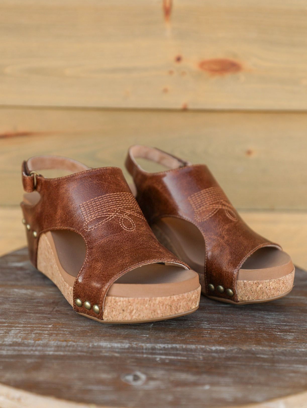 Carley Saddle Stitch Sandal-Shoes-Crooked Horn Company, Online Women's Fashion Boutique in San Tan Valley, Arizona 85140